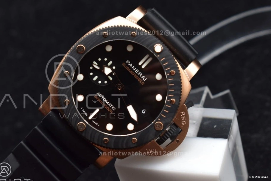 Edition W Black Black Best PAM1070 434 on Rubber 1:1 P Dial Tailored Strap SBF 0514